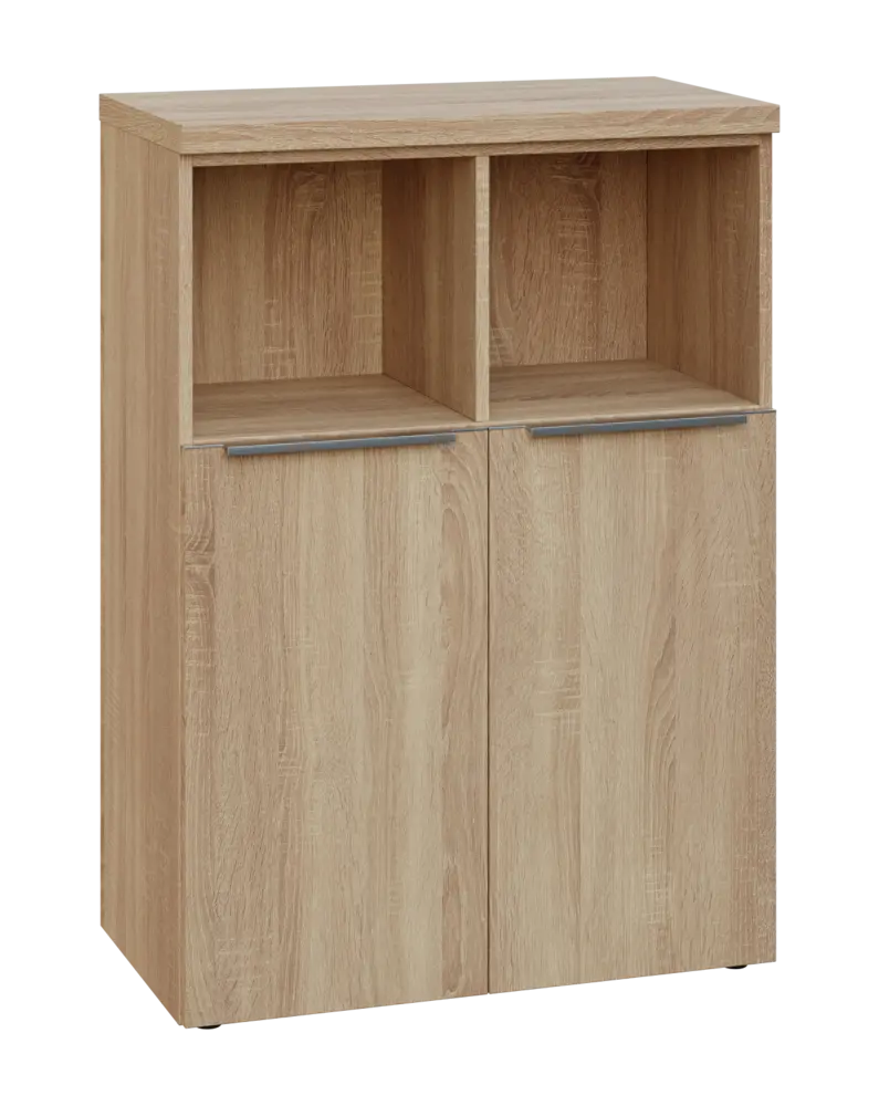 SIN 3 - 8DN2 kancelářská skříň, 2-dveřová/nika, 1120x800x400, dub bardolino